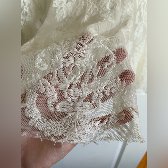 Free People Long Sleeve Lace Dress in White - Picture 5 of 14